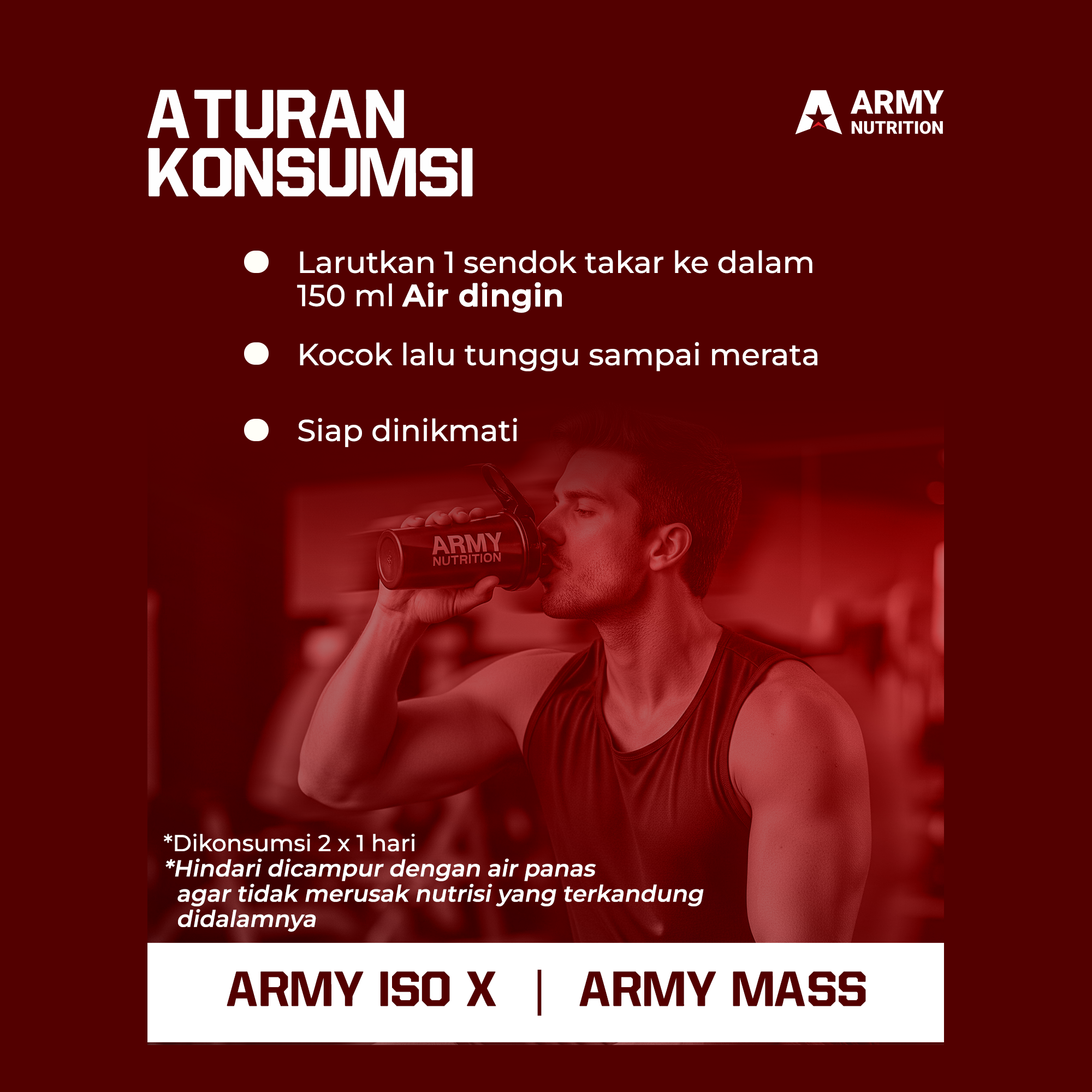 Jual ARMY NUTRITION Whey Protein Isolate - ISO X 1LBS - Suplemen ...