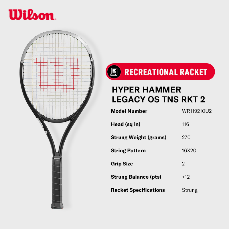 Jual Wilson HYPER HAMMER LEGACY OS Raket Tenis Recreational Tennis ...