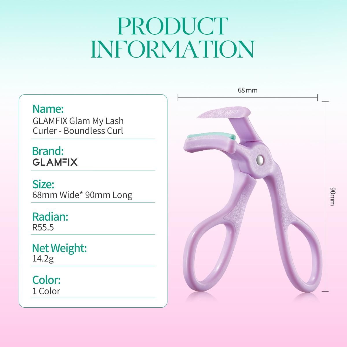Jual GLAMFIX Glam My Lash Curler - Boundless Curl Penjepit Bulu Mata ...