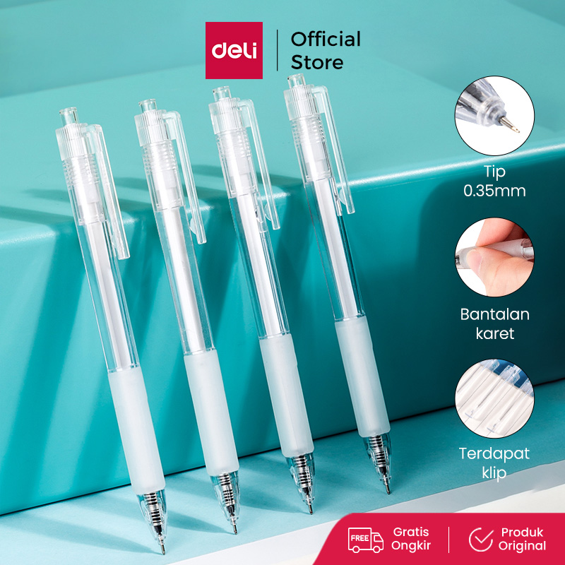 Jual Deli Gel Pen / Pulpen Gel 0.35 mm Penulisan Halus Nyaman Digenggam