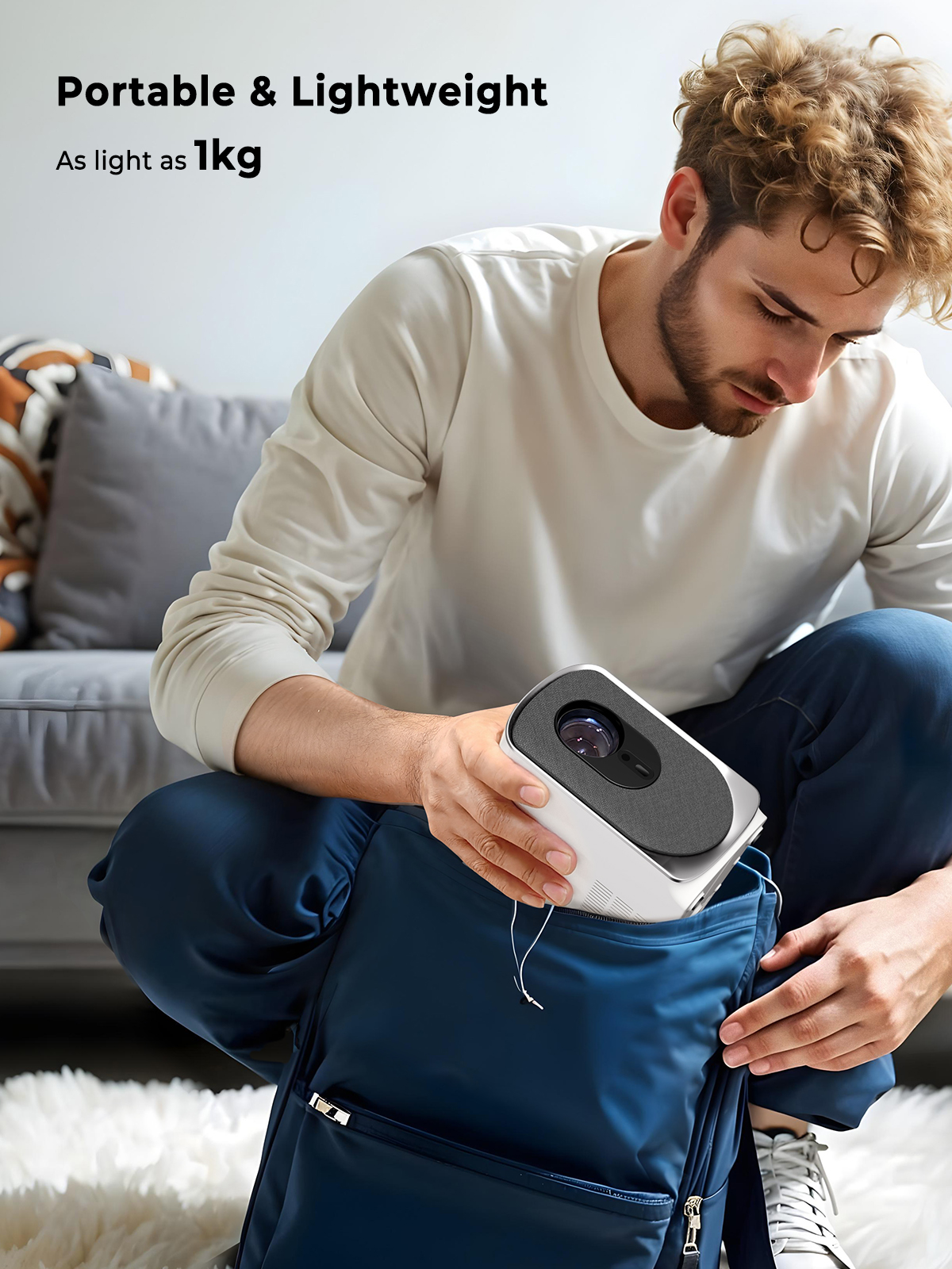 Jual AUKEY Mini Portable Home Projector 160 Ansi Lumens Audio Jack ...