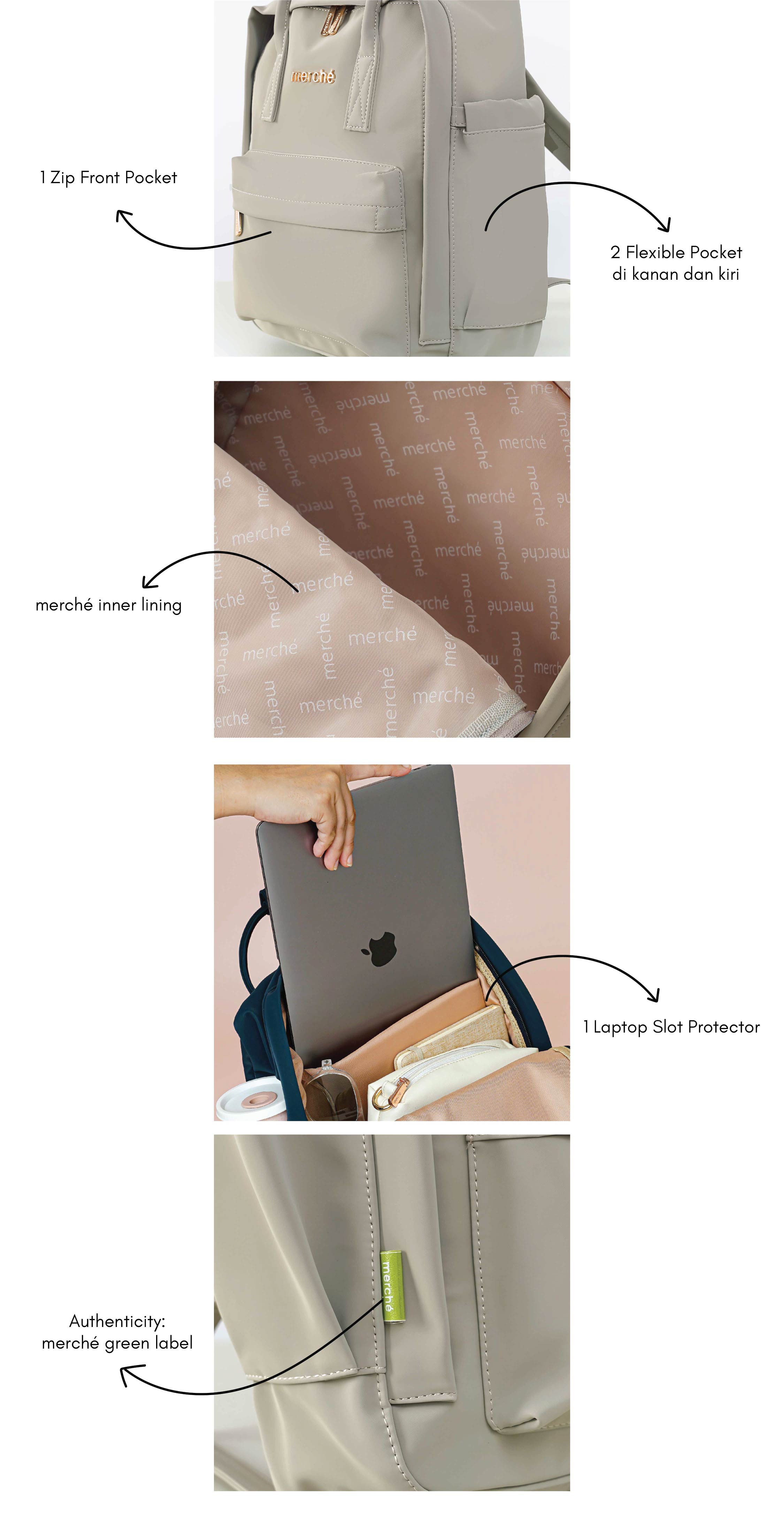 Jual Merche Tas Wanita Backpack Bree | Shopee Indonesia