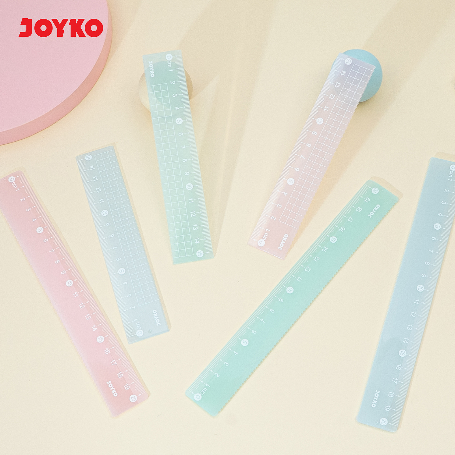 Jual JOYKO Ruler Penggaris RL-PCO15~20cm Pastel Color | Shopee Indonesia