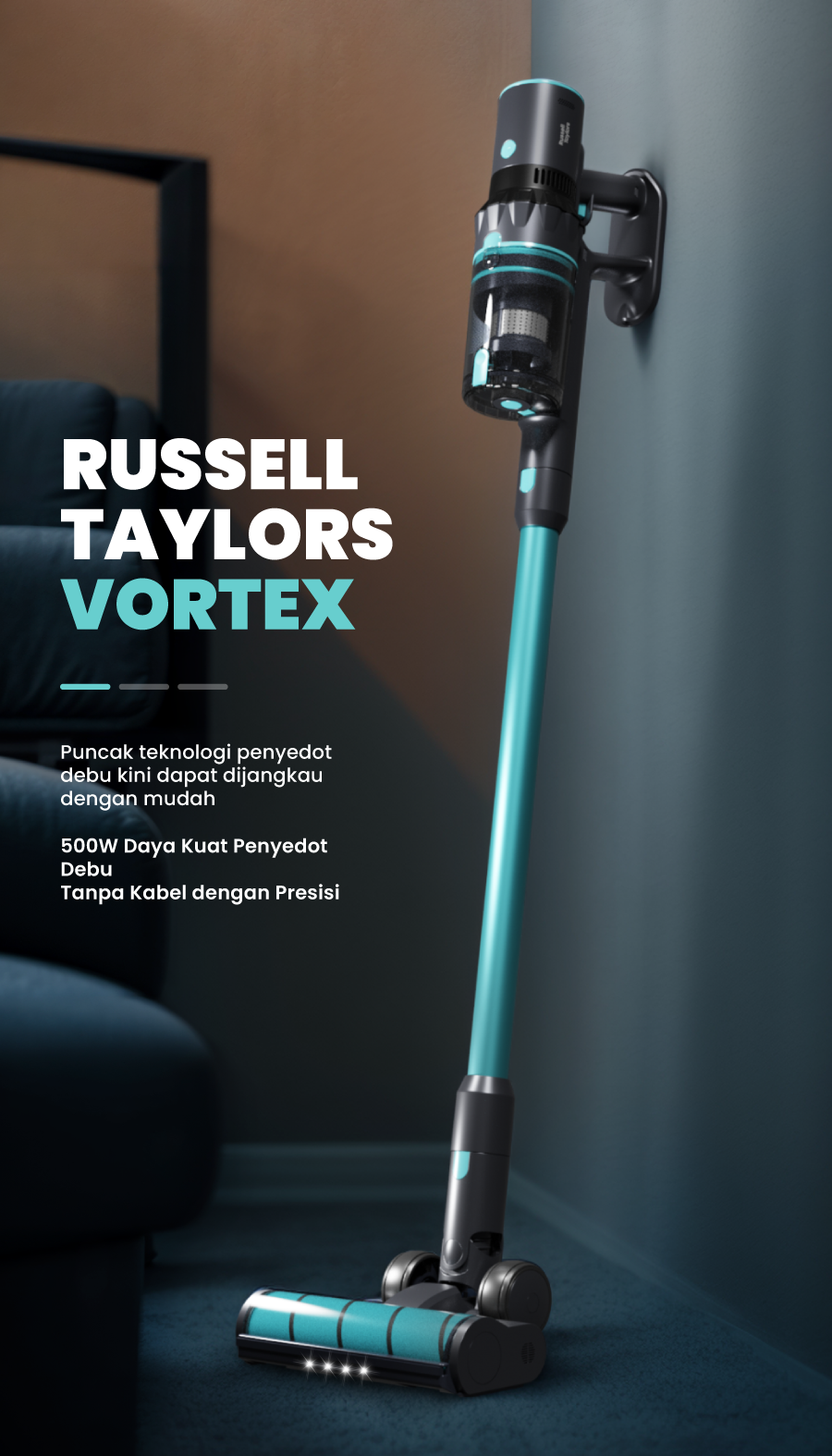 Jual Russell Taylors Vortex Vacuum Cleaner Cordless Daya Hisap Kuat ...