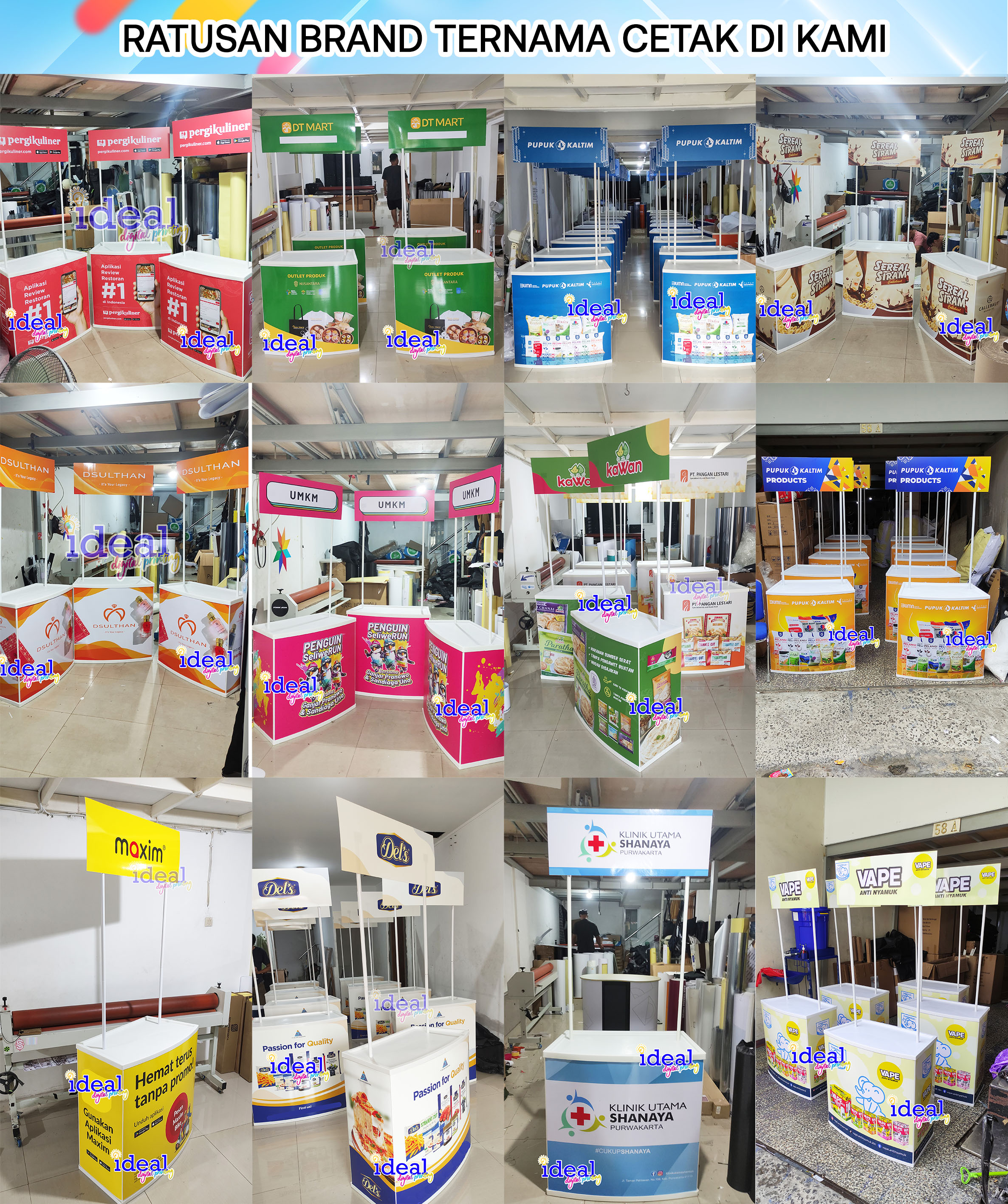 Jual Event desk meja jualan meja promosi meja pameran booth portable ...