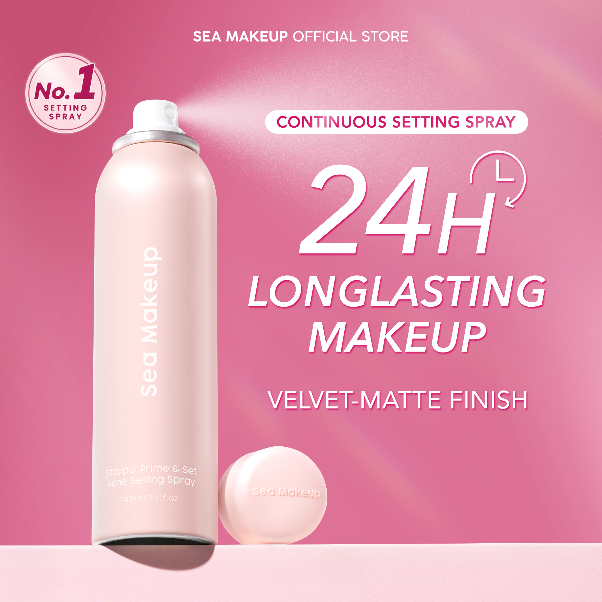 Jual FREE MASCARA Sea Makeup Stayput Prime Set Continuous Setting 
