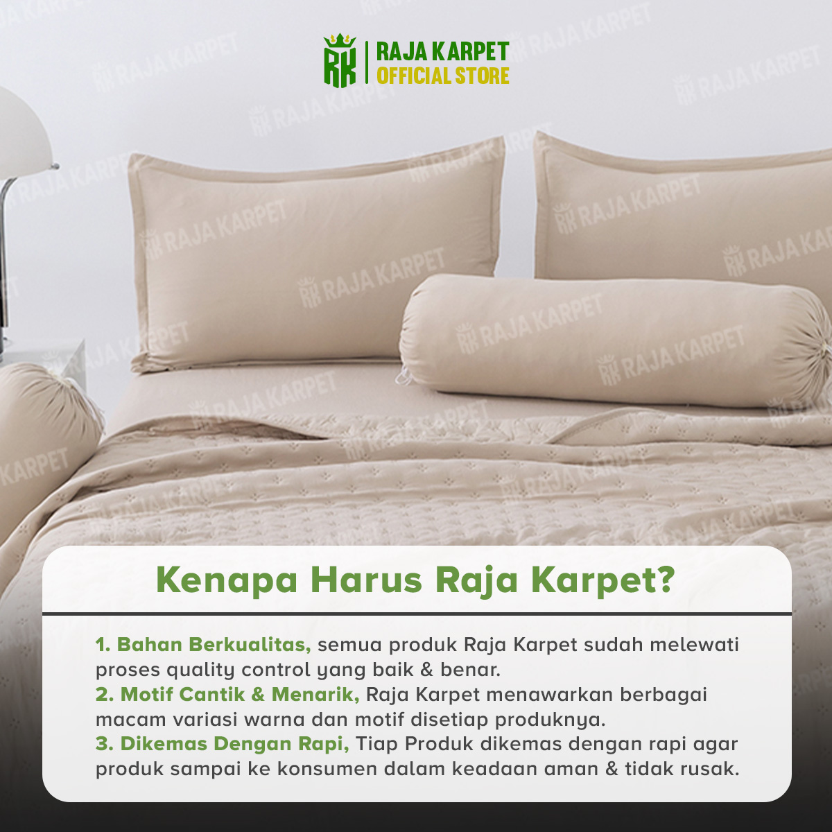 Jual RAJA - Paket 2PCS, 4PCS, & 6PCS Sarung Bantal & Sarung Guling ...