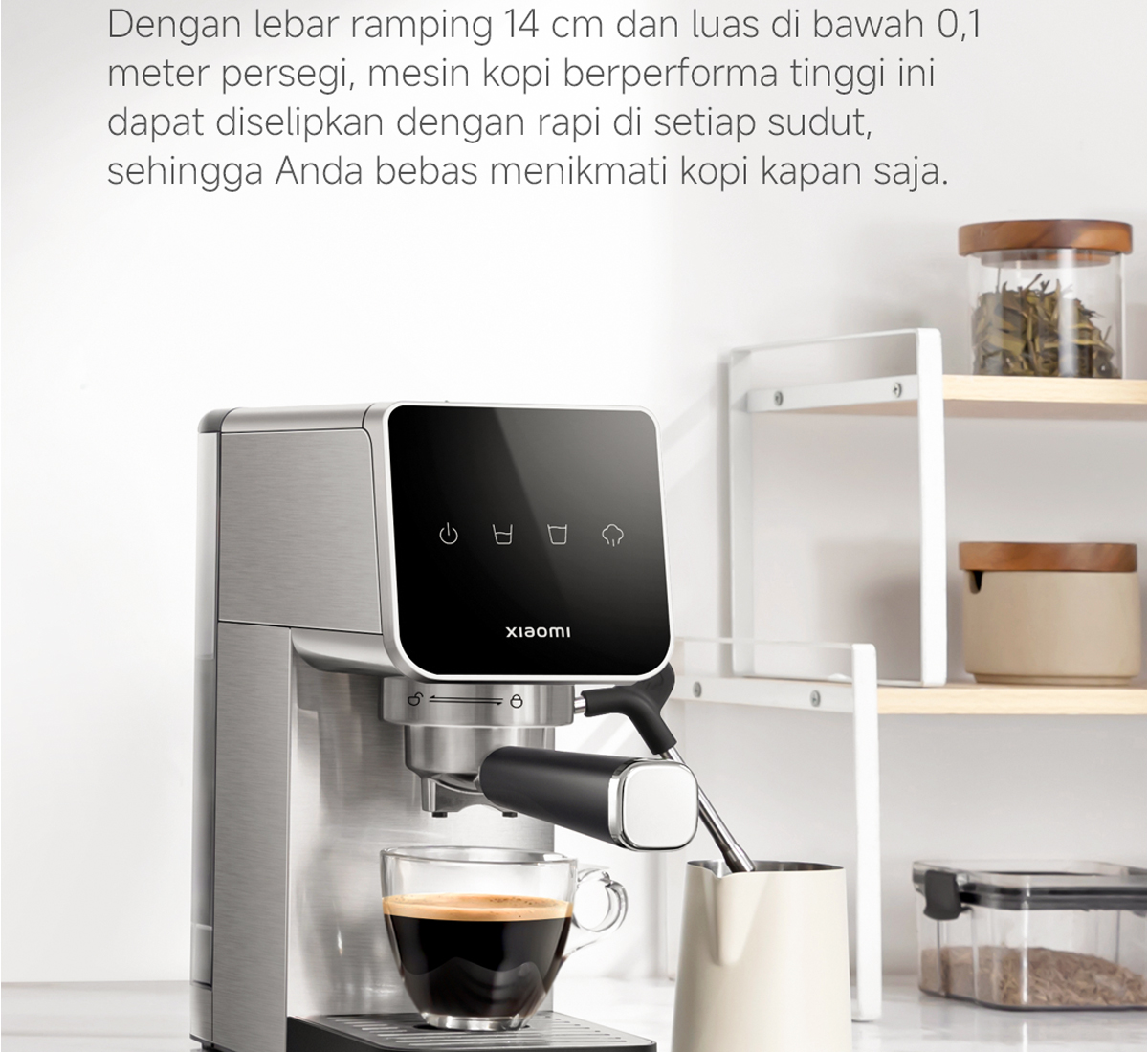 Jual Xiaomi Semi-automatic Espresso coffee Machine | Mesin Kopi