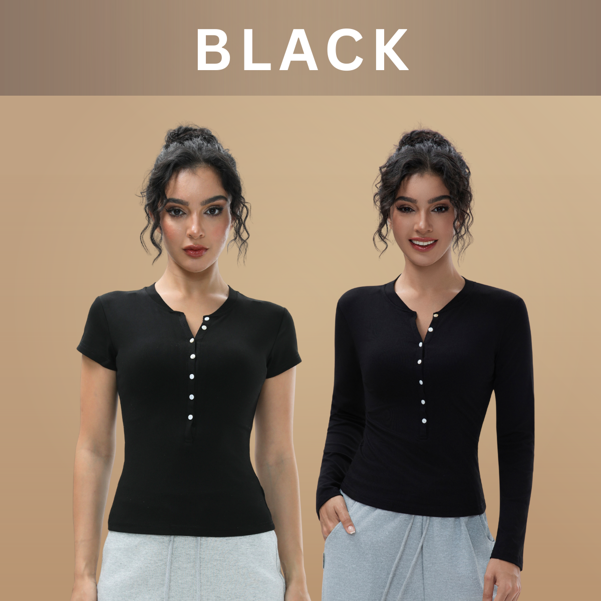 Jual Joybasic - [Soft Sculpt] Button-Up Slim fit Long Sleeve T-shirt ...