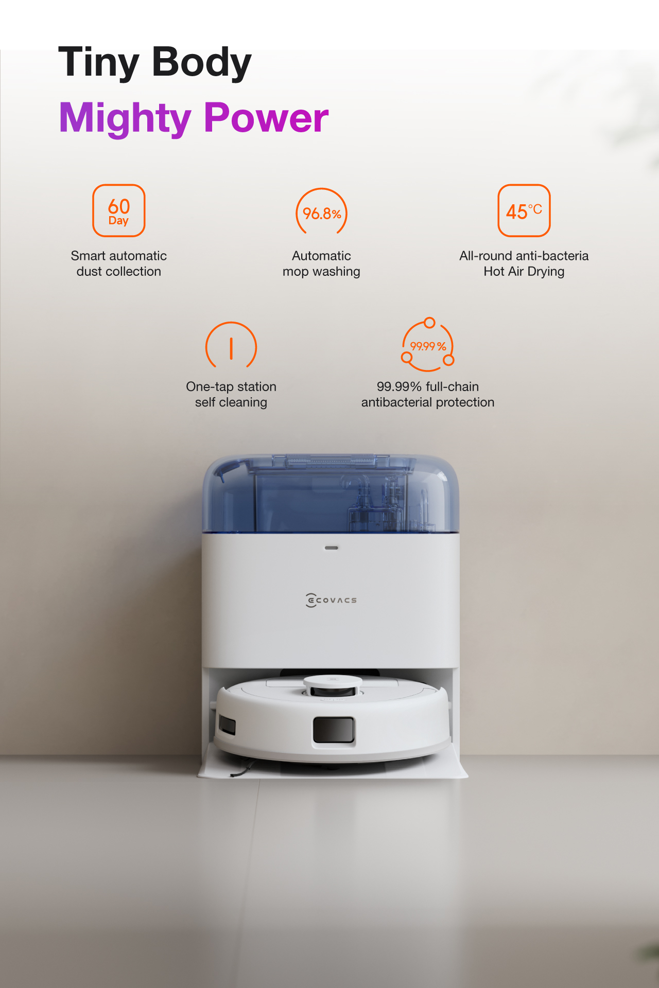 Jual ECOVACS DEEBOT MINI Robot Vacuum Cleaner Compact But Powerful ...