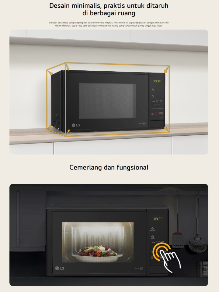 Jual LG Microwave Solo 20L - Anti Bacteria Cavity - i-wave Technology ...