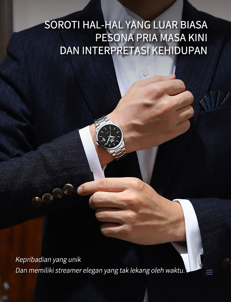 Jual OPK Jam Tangan Pria Anti Air Original Terbaru Mewah 2026 Jam