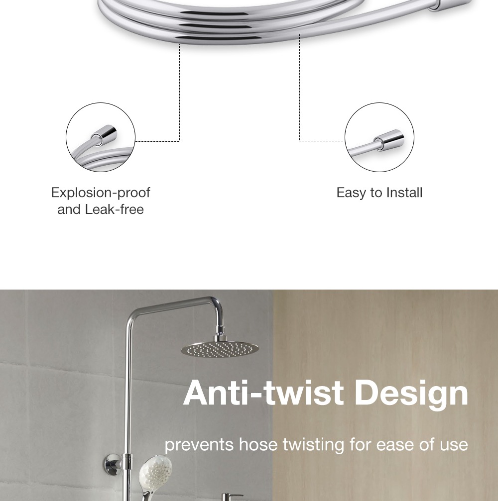 Jual KOHLER Anti-Kink Selang Shower Hose 1.5M Polished Chrome K-11628T ...