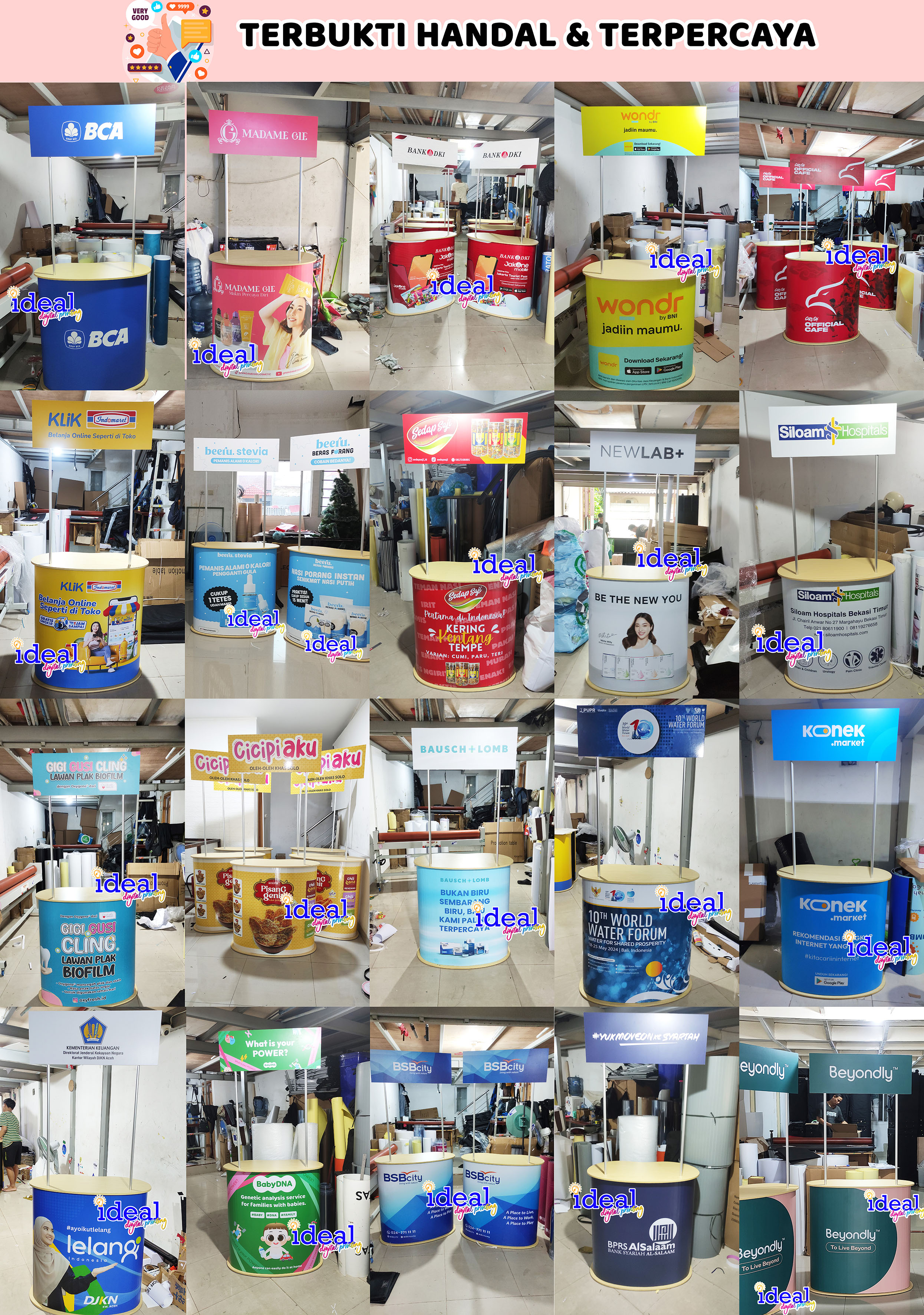 Jual Polycounter header RAK Ambalan Tipe G alas kayu / Poly counter ...