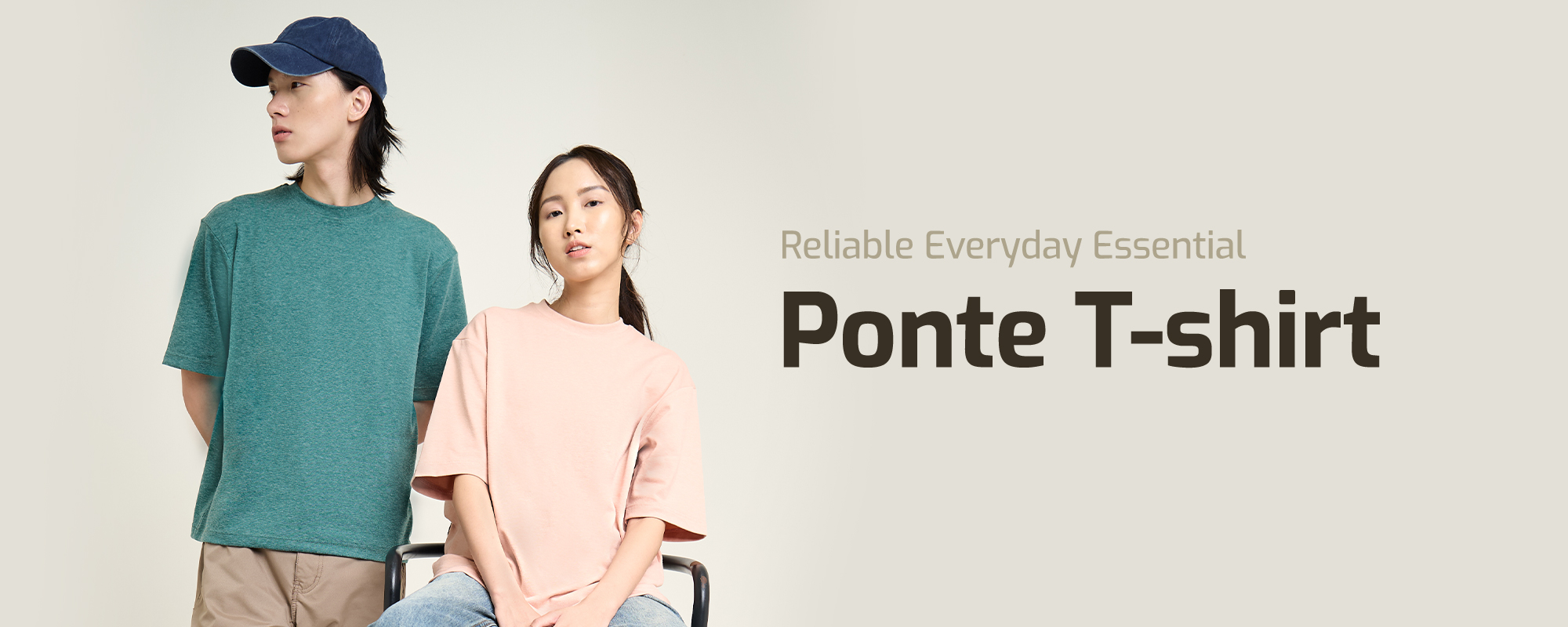 Jual M231 T-Shirt Ponte Heavyweight Polos Oversized Pendek Dusty Pink ...