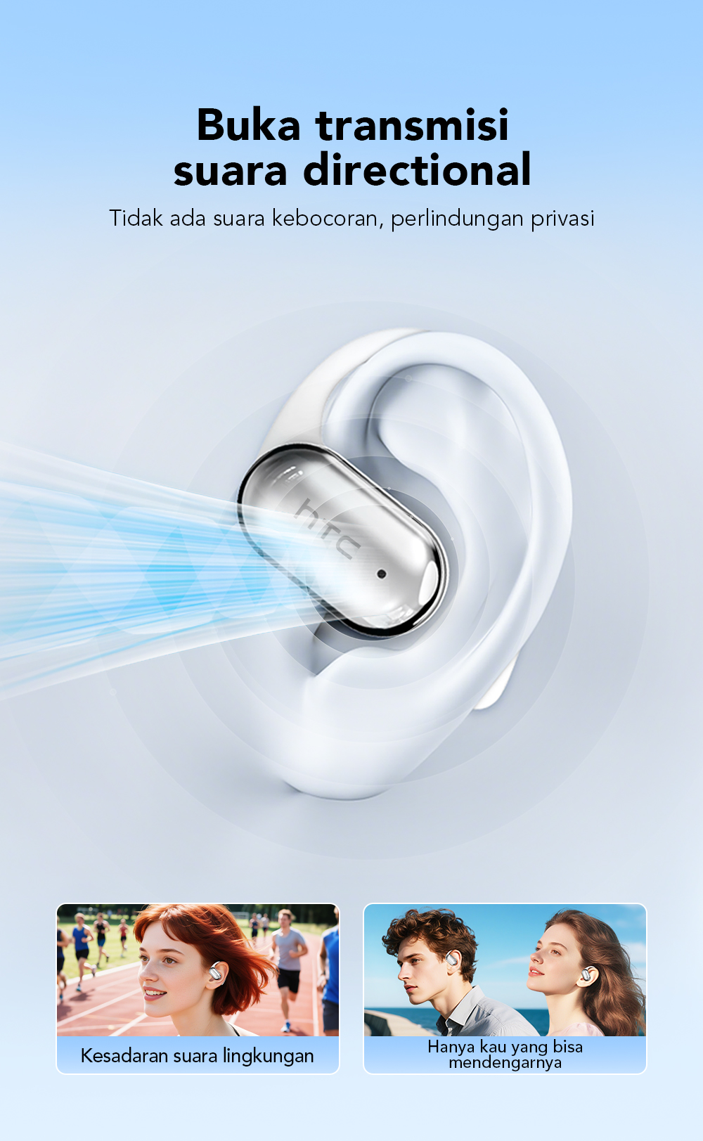 Jual HTC NE37 Earphones V6.0 Al Smart Real-Time Translation Wireless ...