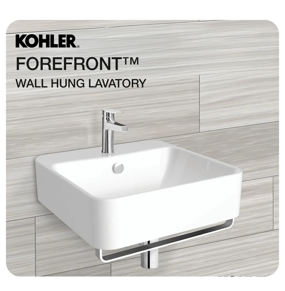 Jual KOHLER Forefront Wastafel Gantung Lavatory Wall-Hung Putih White K ...
