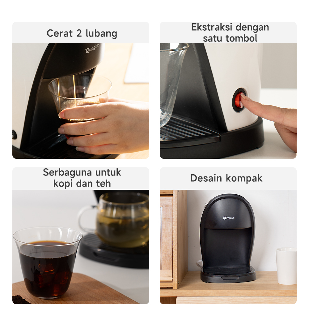 Jual Simplus Coffee Maker Mesin Kopi 250ml Multifungsi Mesin Pembuat ...