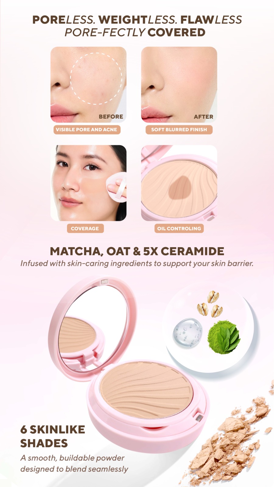 Jual True to Skin - Skinlike Porefecting Powder Foundation | Shopee ...