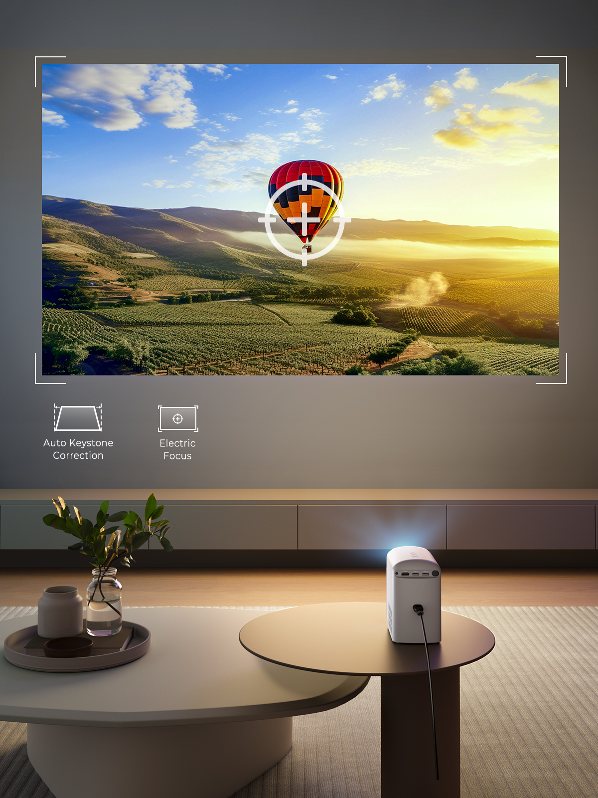 Jual AUKEY Mini Portable Home Projector 160 Ansi Lumens Audio Jack ...