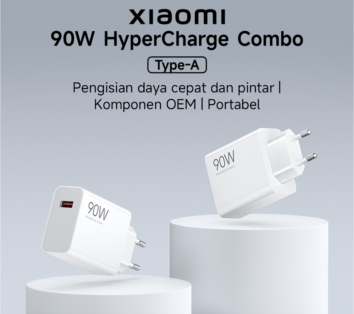 Jual Xiaomi 90W HyperCharge Combo (Type-A) | 90W Fast charging | Smart ...
