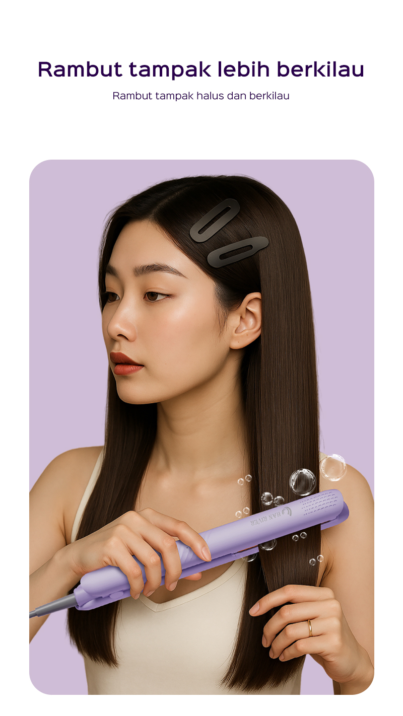 Jual HAN RIVER Catokan Rambut 2 in 1 Hair Straightener Catok Rambut ...