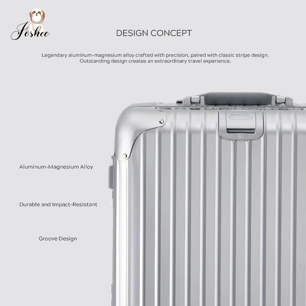 Jual Joshee Koper Full Aluminium Trunk 30 INCH Bagasi TSA Lock | Shopee ...