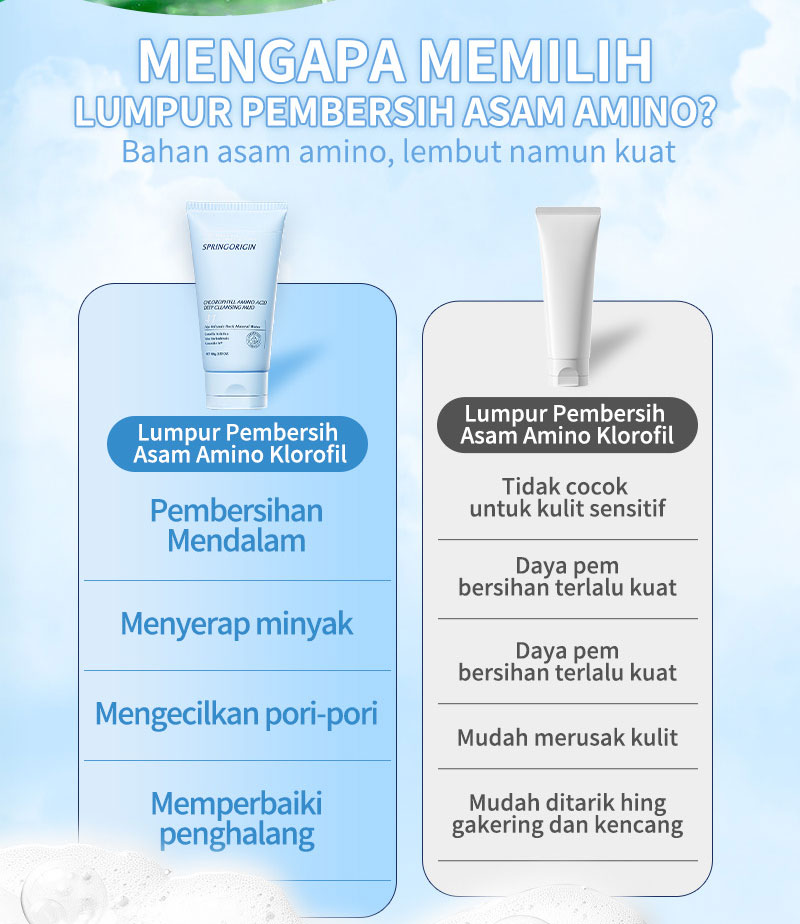 Jual SPRINGORIGIN Chlorophyll Amino Acid Deep Cleansing Mud Facial Wash ...