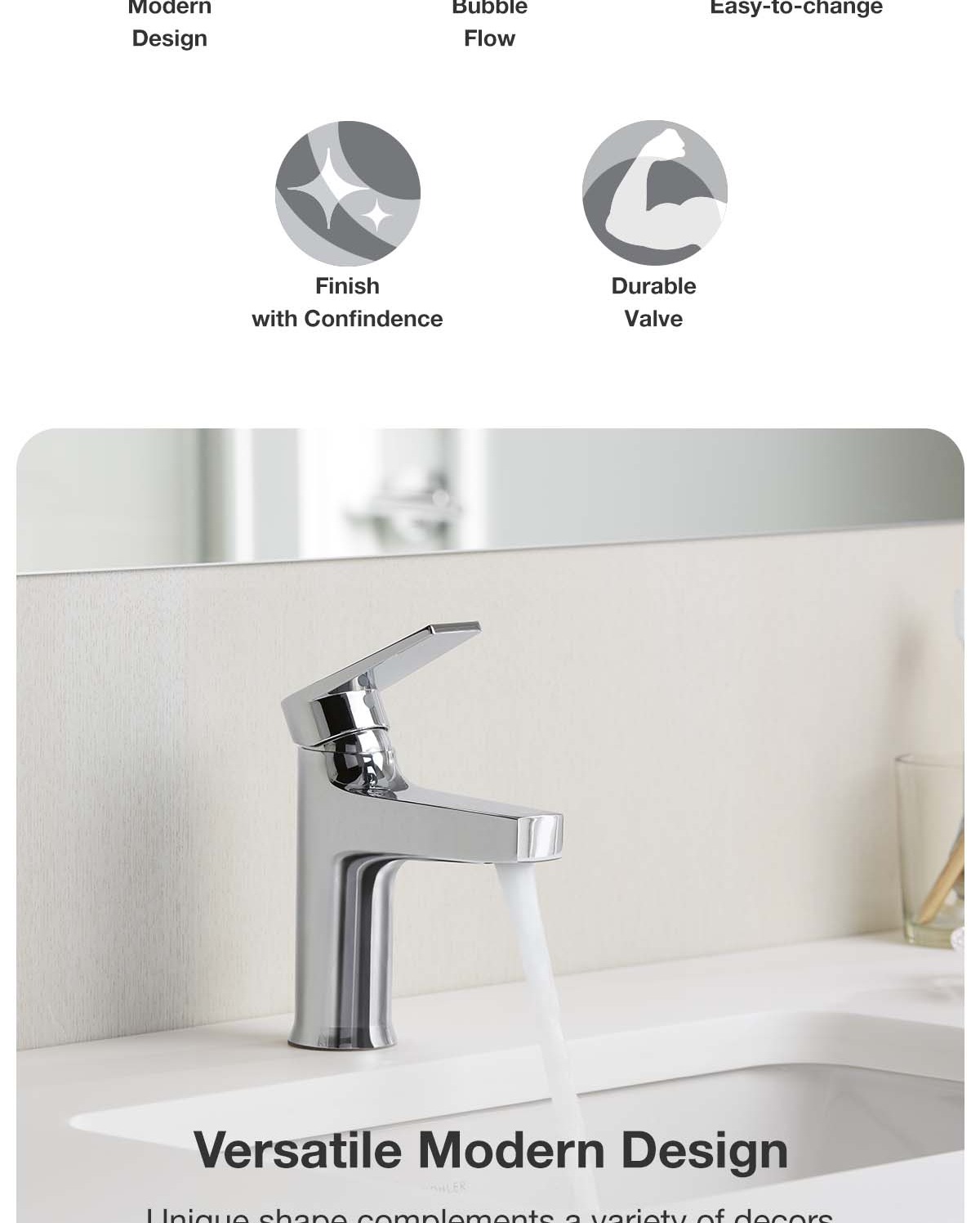 Jual KOHLER Taut Keran Kran Air Kamar Mandi Panas Dingin Faucet Single ...