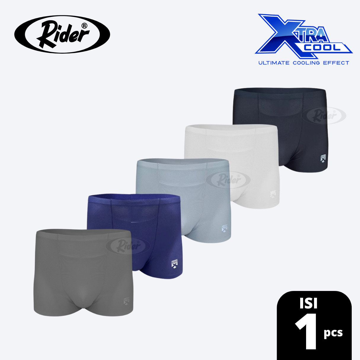 Jual Rider Xtracool Boxer Brief Nylon Mesh Spandex - Boxer Pria R801B ...