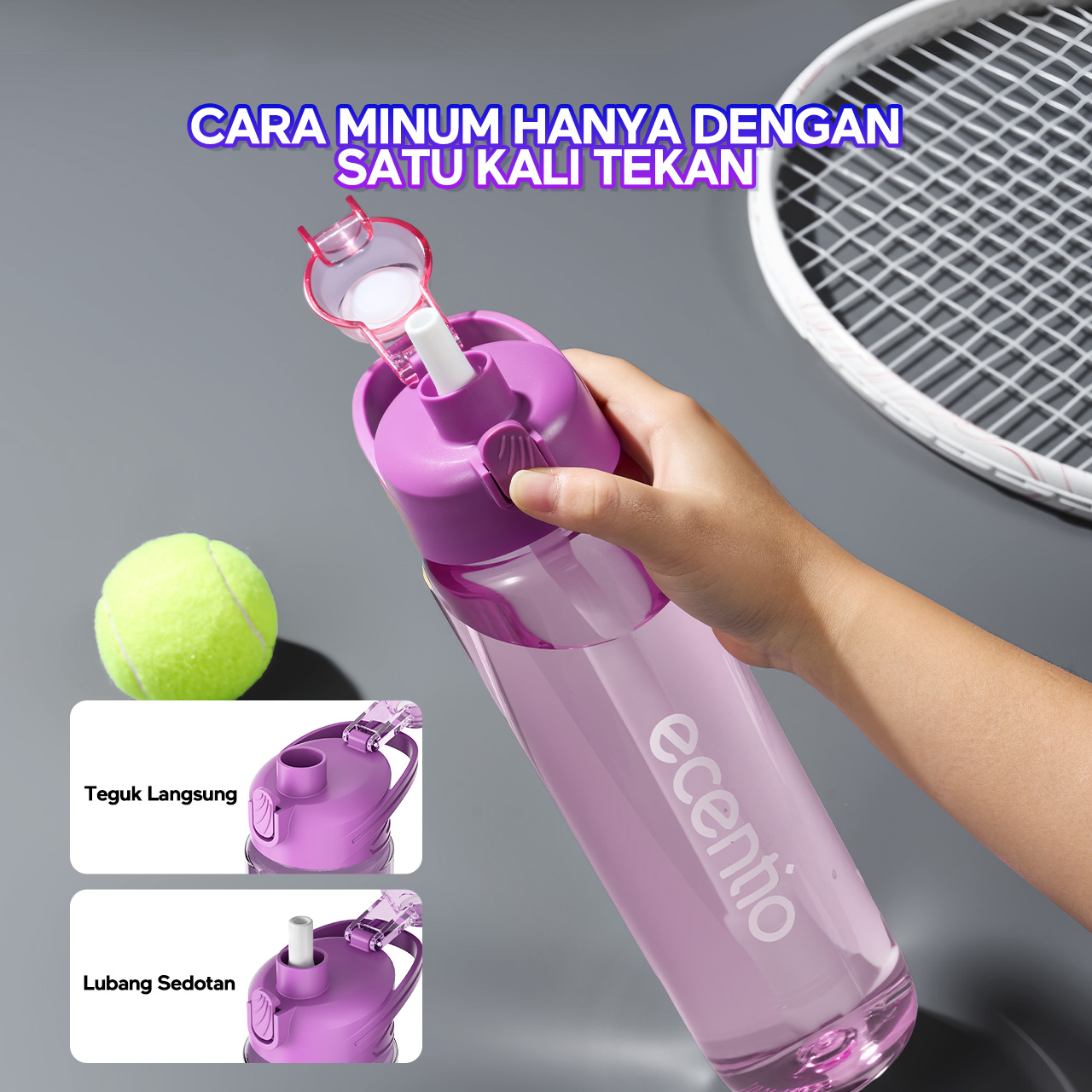 Jual [EaseGo Series]ecentio botol minum 1000ml Portable Botol air Anak ...