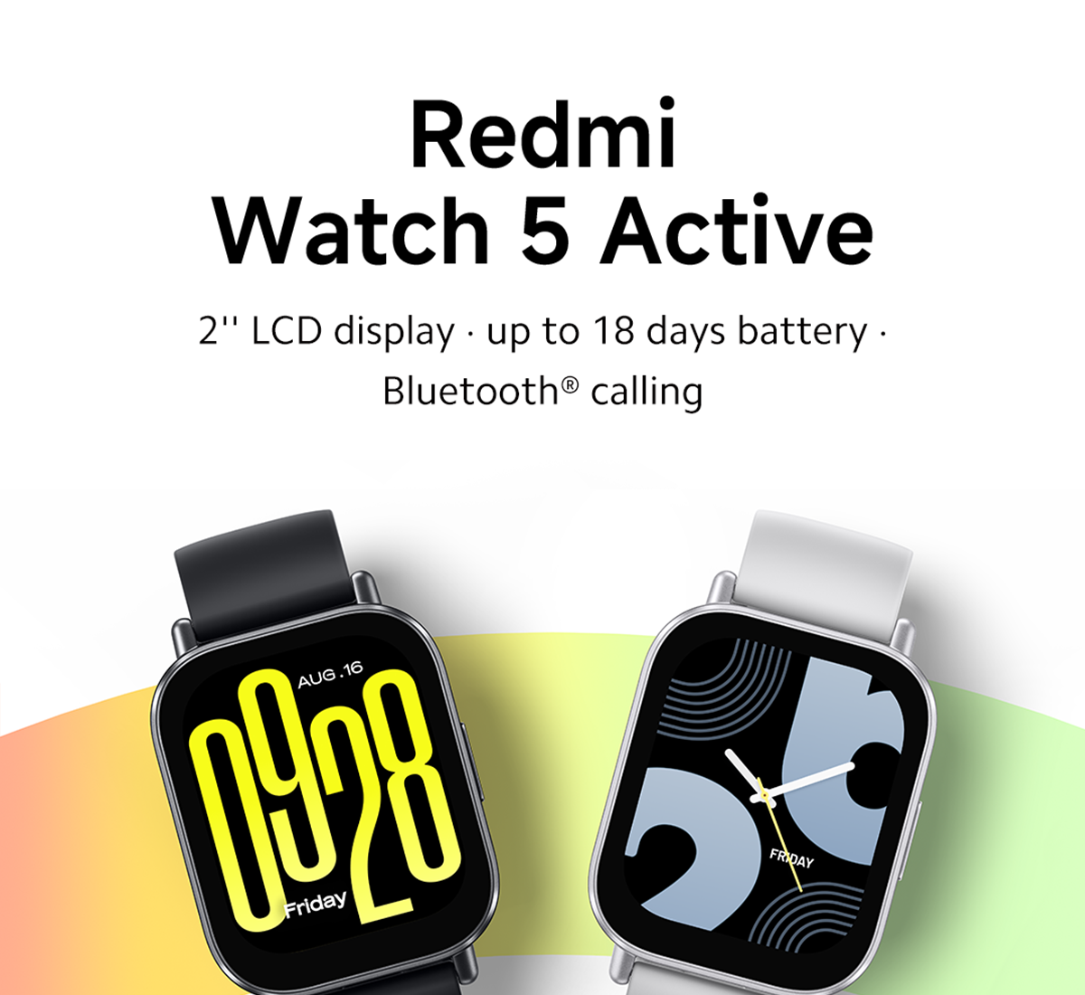 Jual Xiaomi Redmi Watch 5 Active | 2.0" LCD Display | Mendukung 140+ mode  olahraga | Tahan air 5ATM | Baterai tahan hingga 18 hari | Jam tangan  pintar [Official Store] | Shopee Indonesia