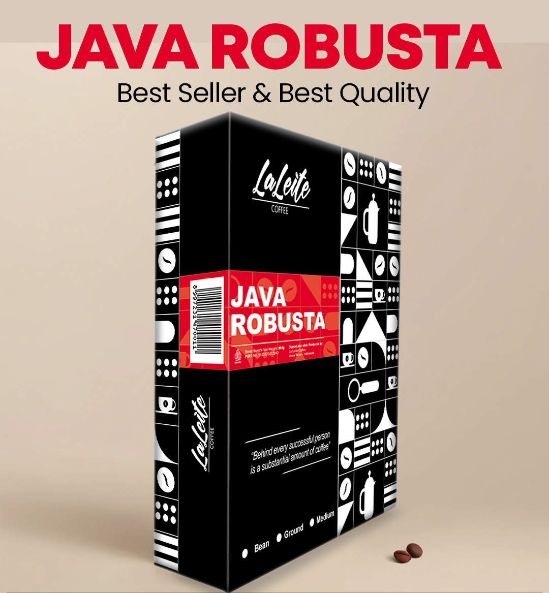 Jual LaLeite Coffee Java Robusta Sachet Bubuk 100gr | Shopee Indonesia
