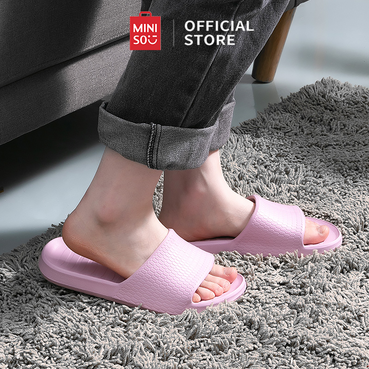 Jual MINISO Sandal Sendal Bathroom Slippers Sandal Wanita Terbaru
