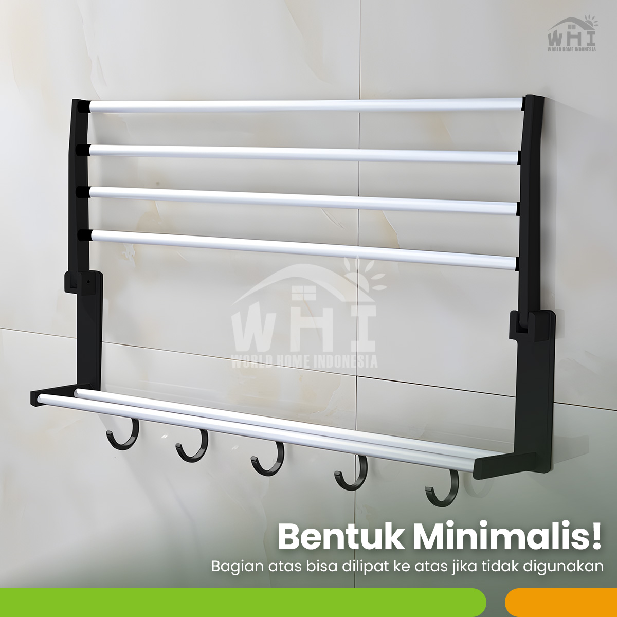 Jual World Home Rak Dinding Kamar Mandi Rak Toilet Rak Gantung Plastik ...