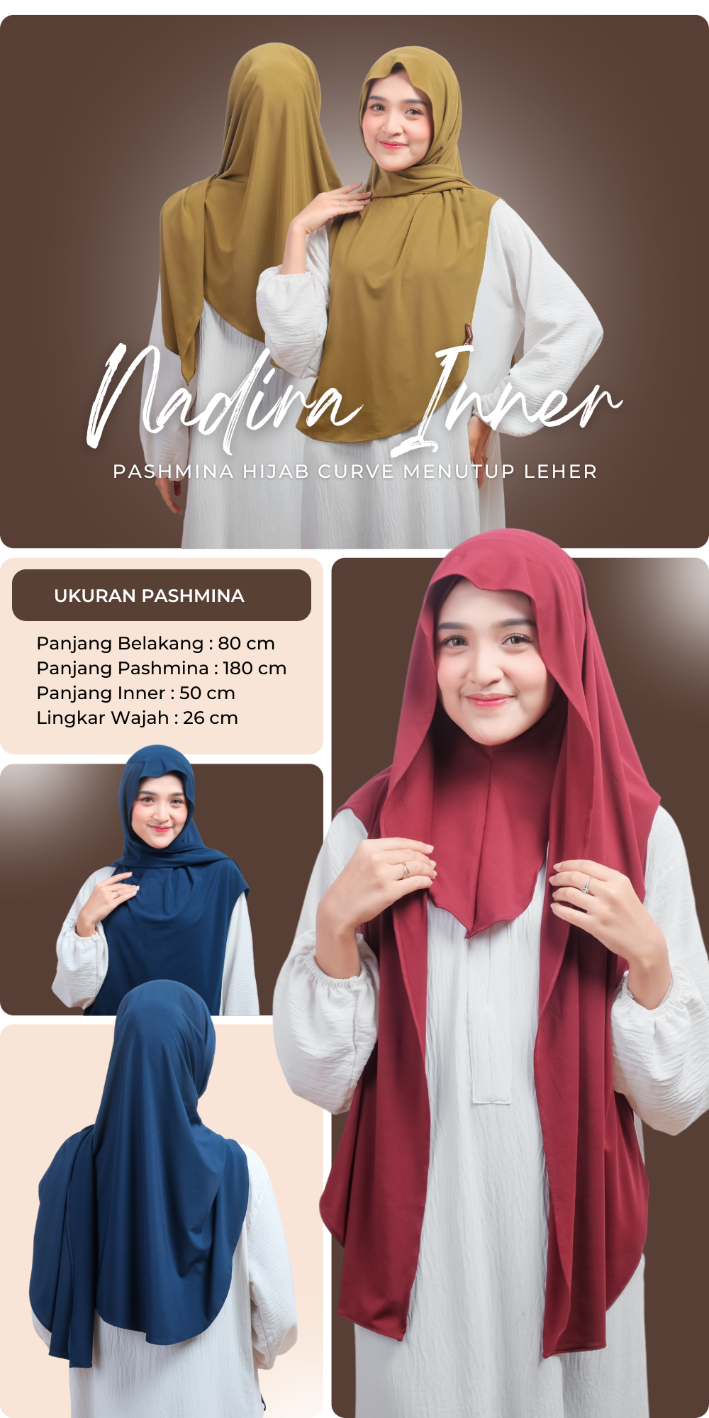 Senara Pashmina Instan Curve