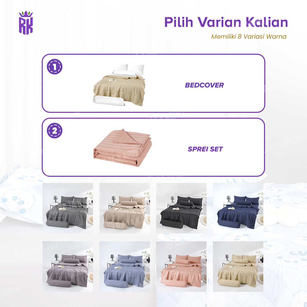 Jual Raja x Cicibarbar - Selimut Bedcover Only / Sprei Set Sarung ...