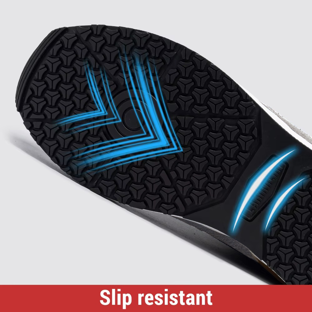 Scarpe Antinfortunistiche LARNMERN Uomo Con Punta In Acciaio - Leggere, Traspiranti, Anti Schiacciamento Per Lavoro - Foto 8