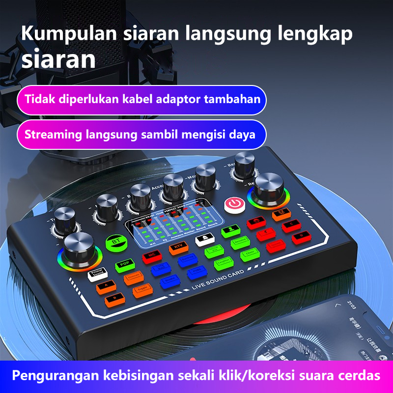 Jual NETPAC Sound Card F009 Bluetooth Singing Recording Professional ...