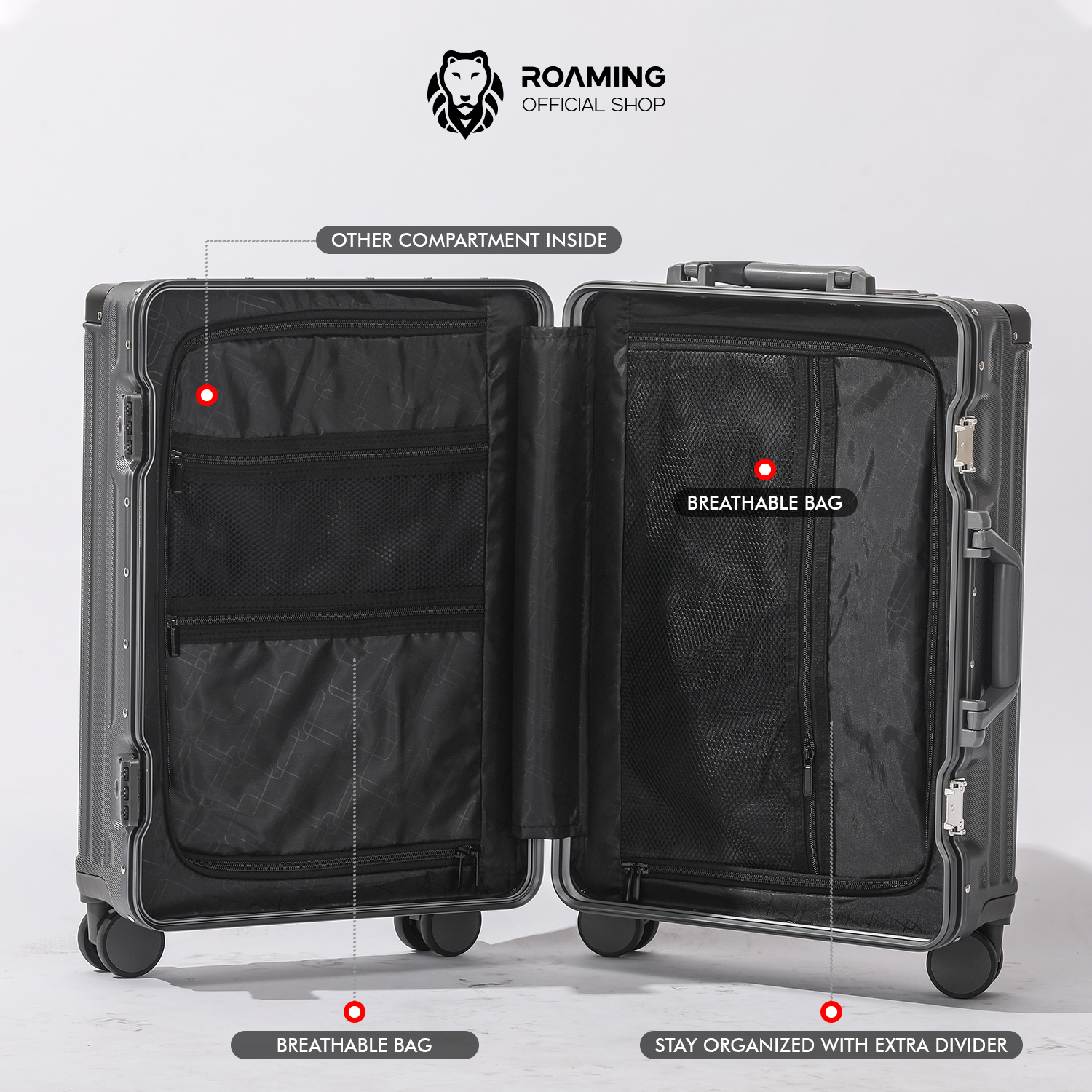 Jual [NEW ARRIVAL] Roaming Koper Size Kabin & Bagasi - R099 | Shopee ...