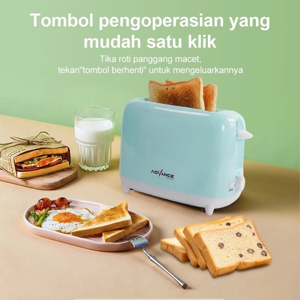 Jual Advance Pemanggang Roti Toaster Sandwich Otomatis Pop-up TOS-T8866 ...