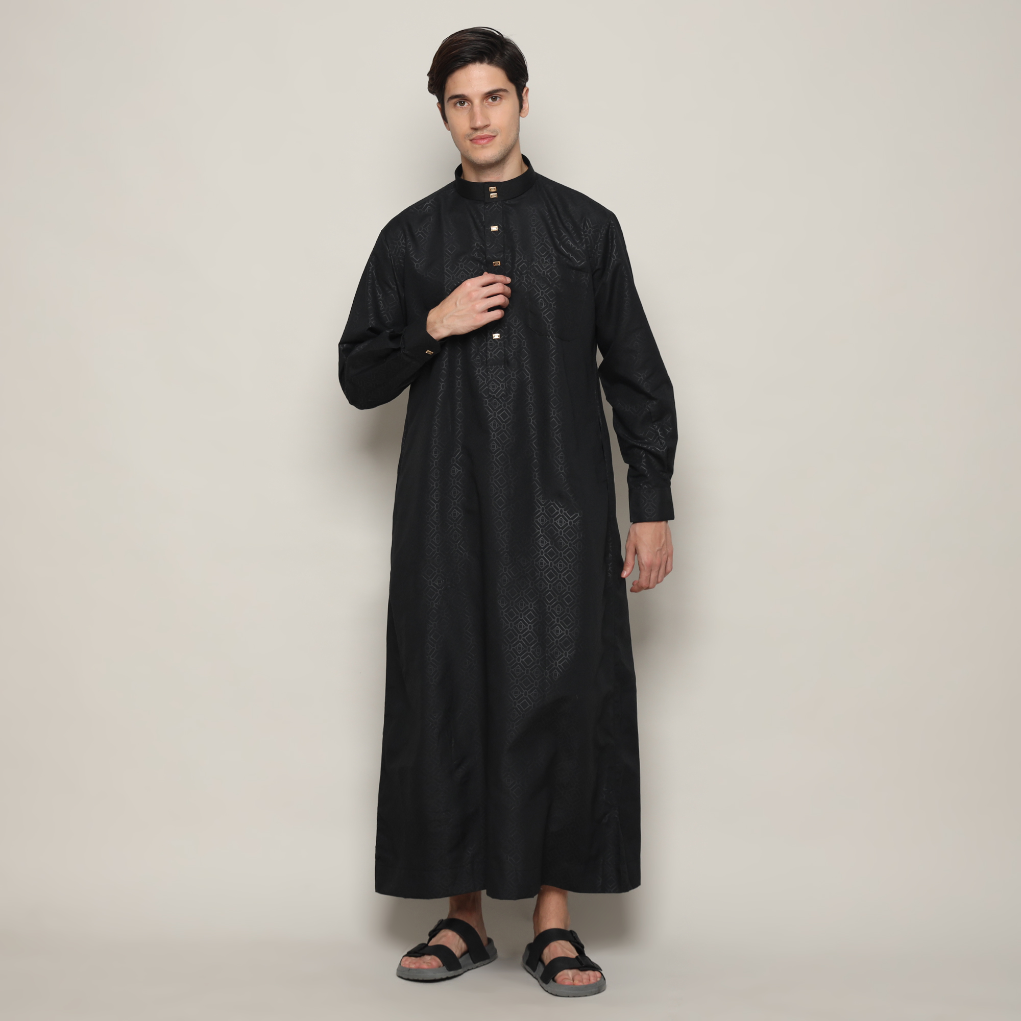 Jual As-Sabar - Gamis Pria Terbaru Baju Jubah Laki Laki Muslim Lengan ...