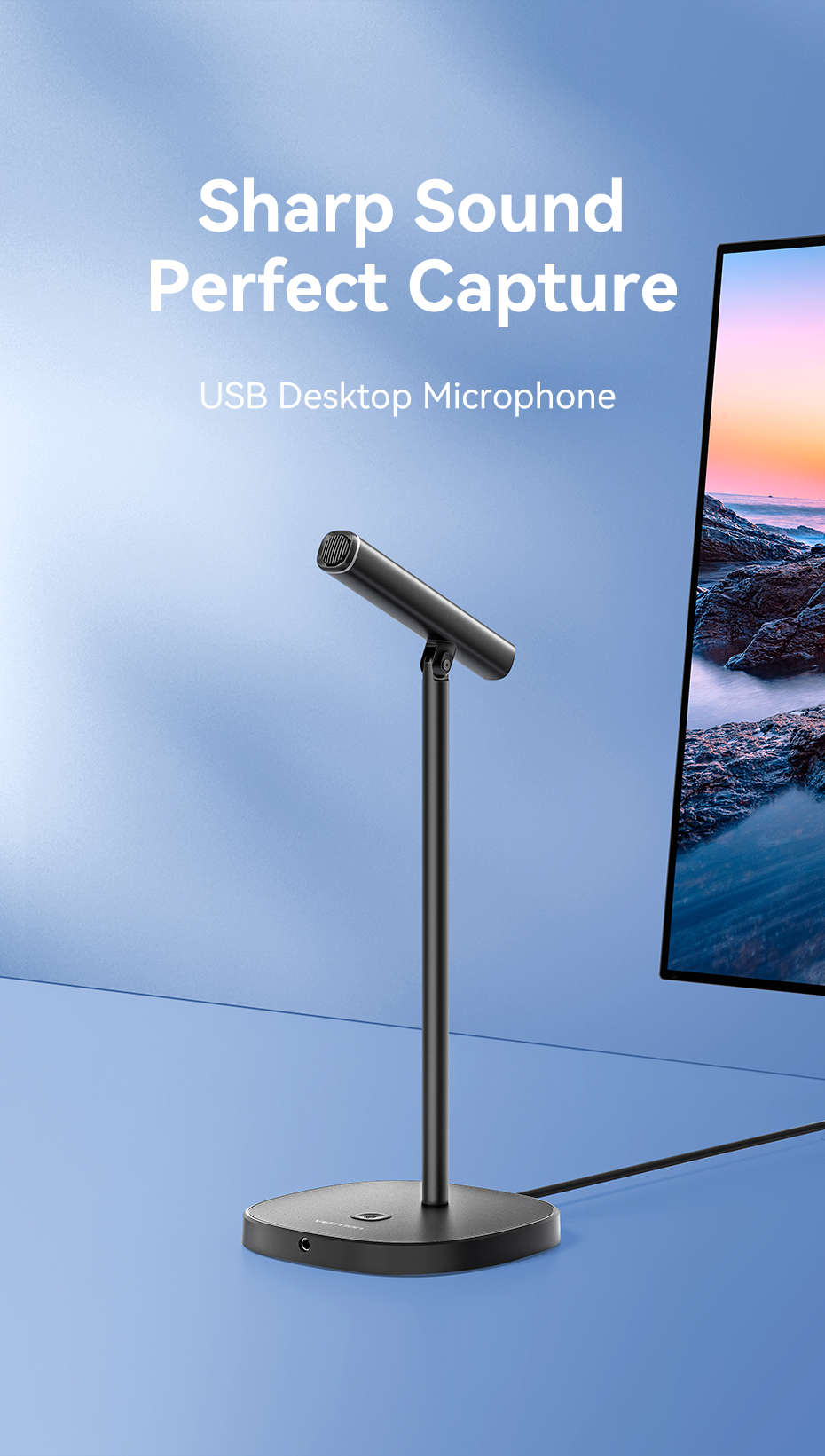 Jual Vention USB Desktop Microphone DSP Noise Cancelling with Mute