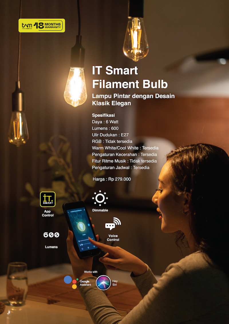 Jual IT Smart Filament Bulb - Bronze | Shopee Indonesia