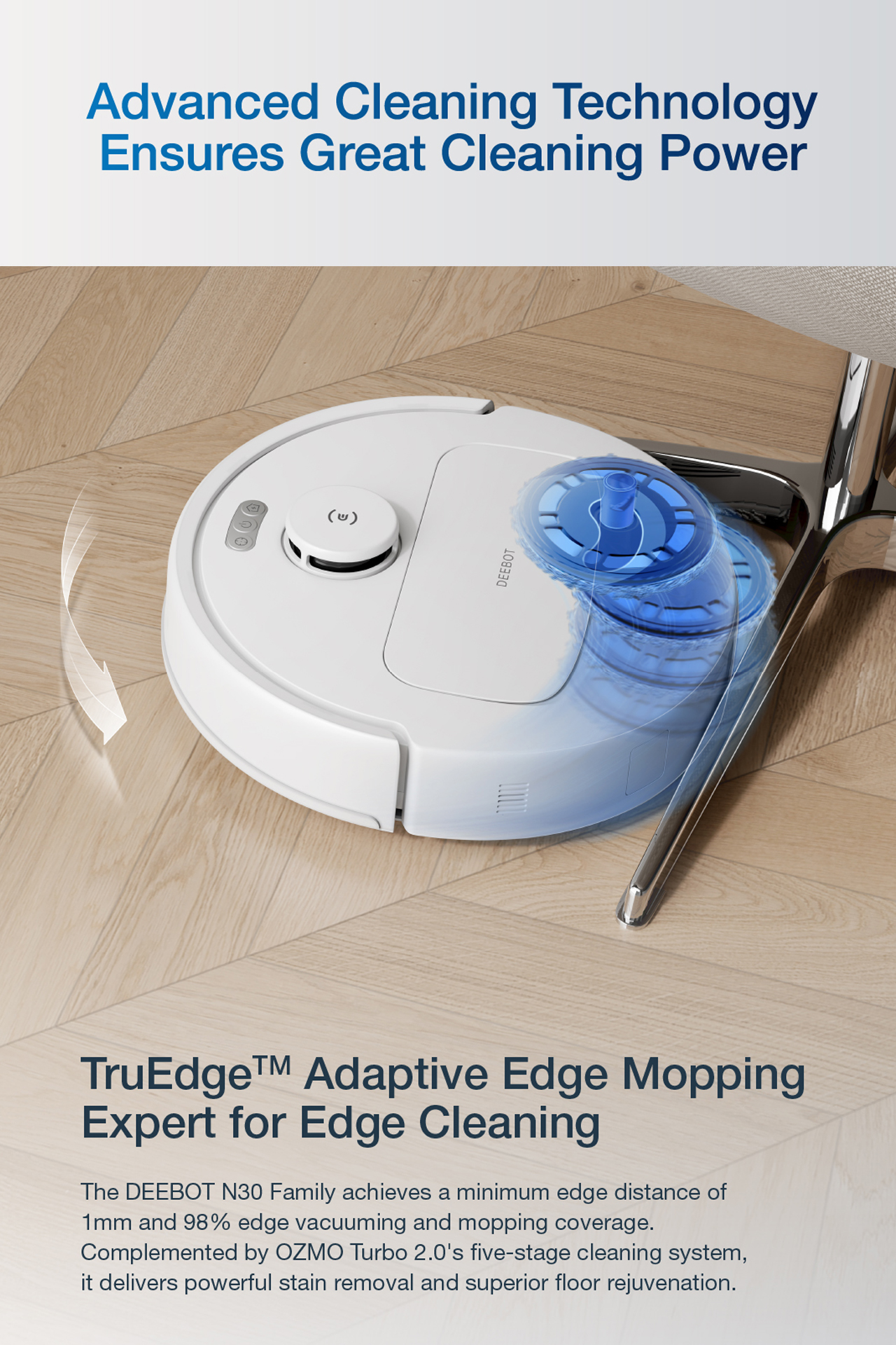 Jual Ecovacs DEEBOT N30 PRO OMNI Robot Vacuum Cleaner Sapu Vacum Pel ...