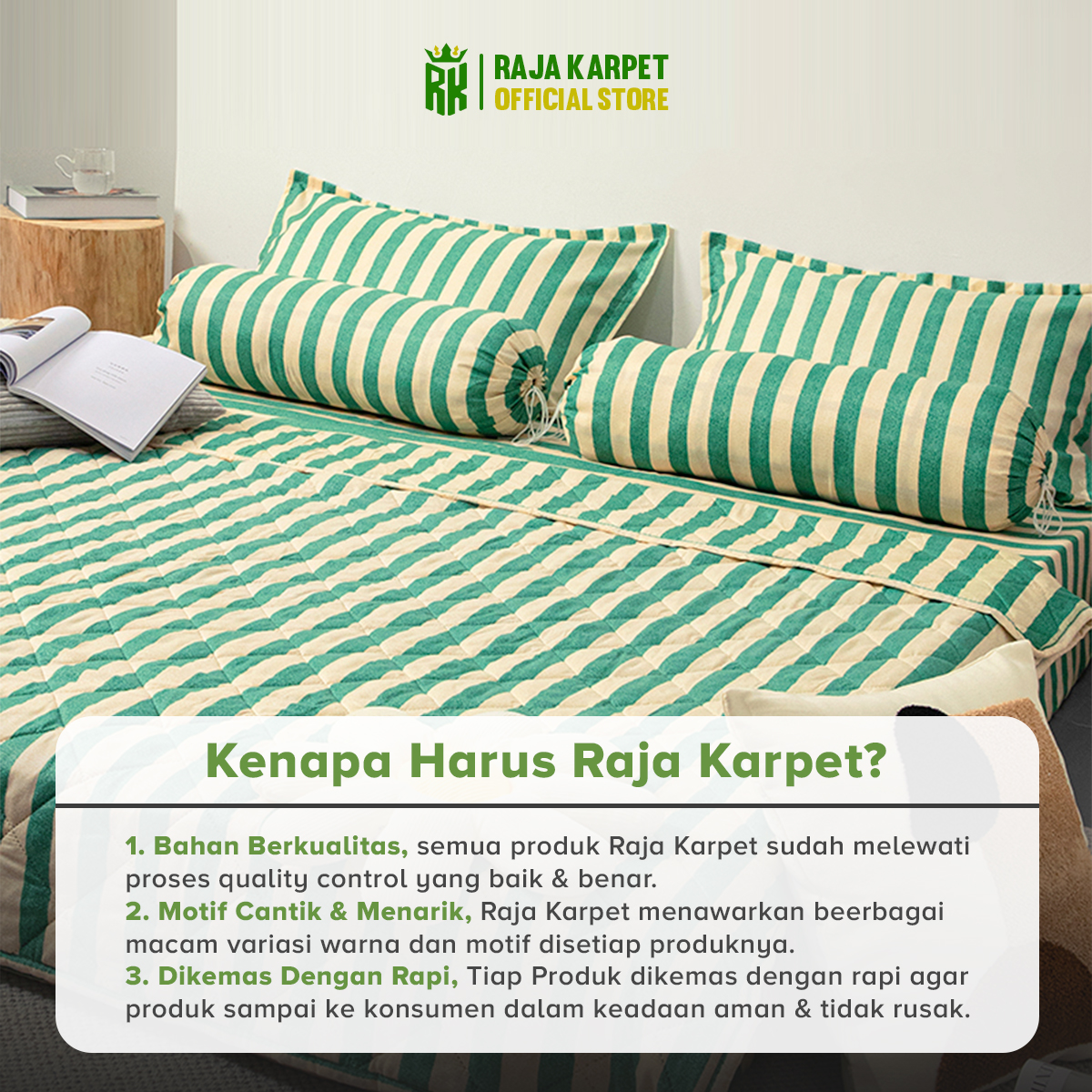 Jual RAJA X JORDI ONSU Set Sprei Selimut Sarung Bantal Guling Bahan ...