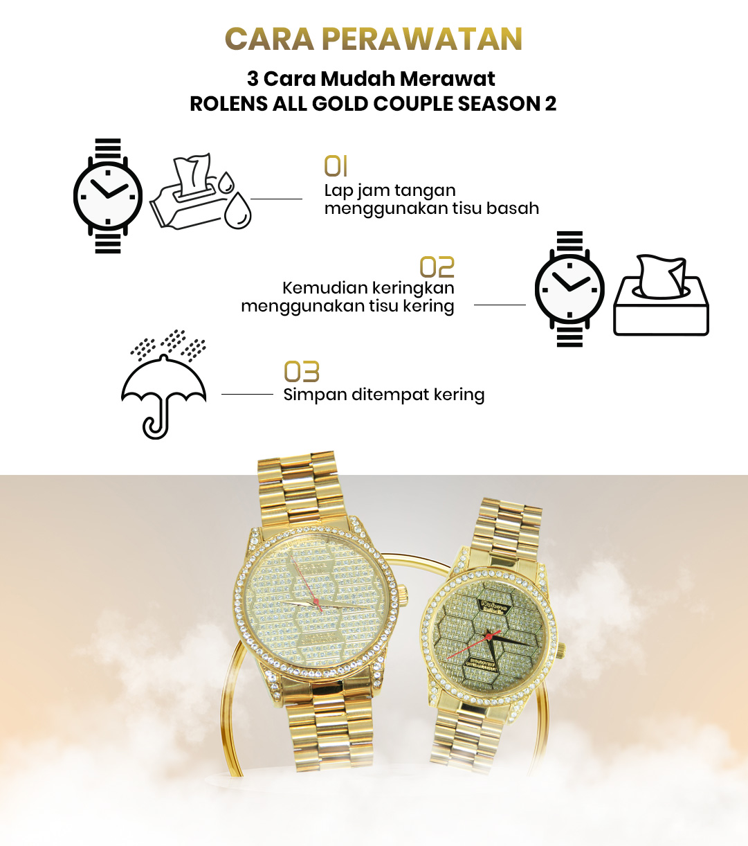 Jual Rolens All Gold Couple Season 2 | Shopee Indonesia