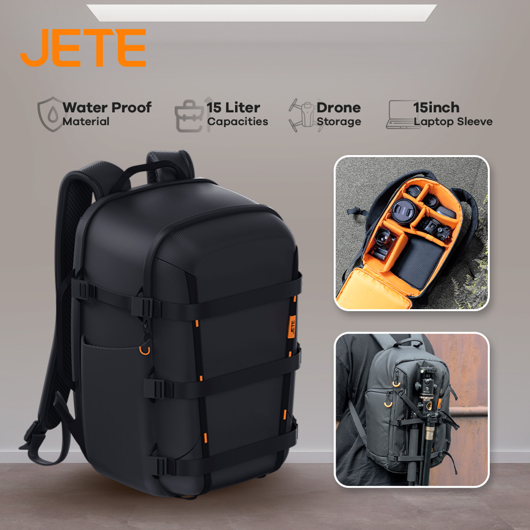 Tas Kamera Drone Mavic dan FPV JETE CB11 Backpack Waterproof with Rain  Cover