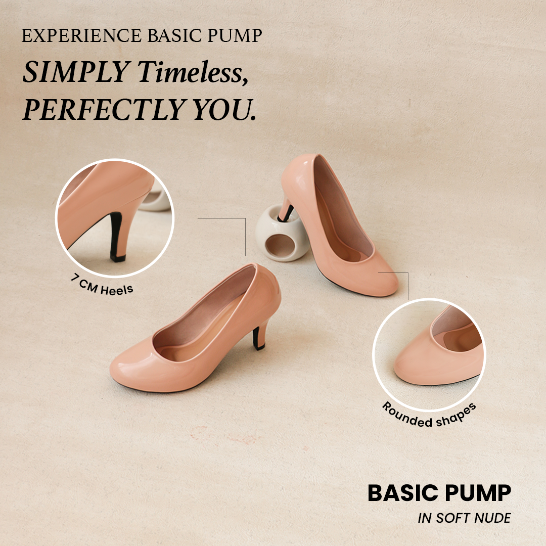 Alivelovearts Basic Pump Pantofel Heels 7cm Hak Runcing Shoes Kantor Sepatu  Heel Kerja Hitam Wanita