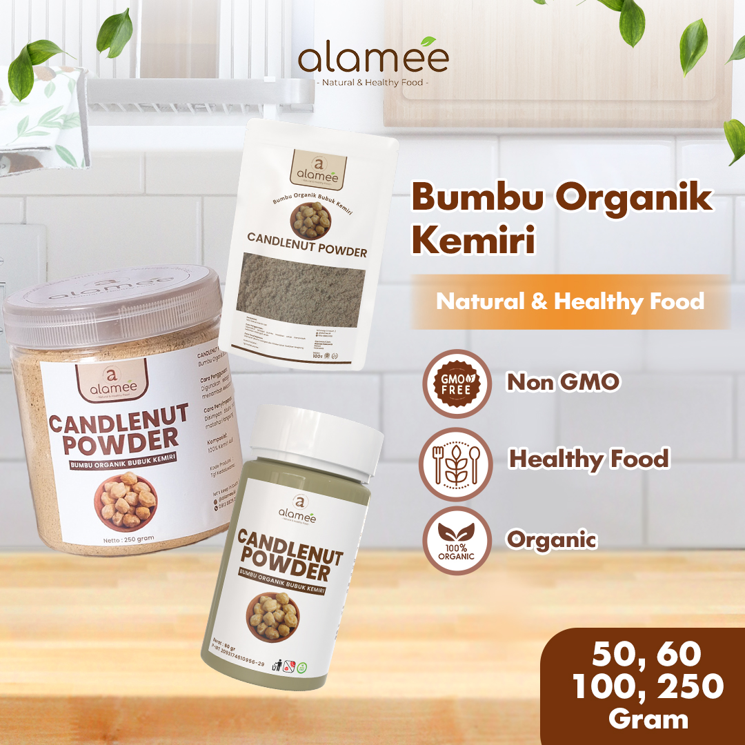 Jual ALAMEE Kemiri Bubuk Candlenut Powder Bumbu Dapur Organik Masak ...